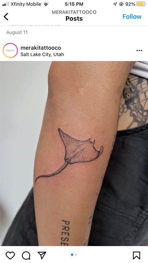 Pin By Chloe Grace On Tattoo In 2024 Stingray Tattoo Simplistic Tattoos Ray Tattoo