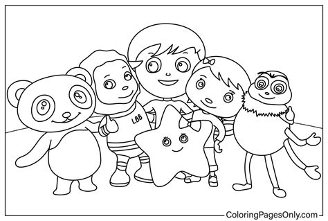 Little Baby Bum - Free Printable Coloring Pages