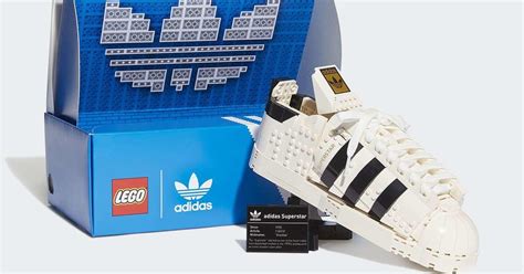 Lego 10282 Adidas Originals Superstar Brick Built Sneaker Set Is On