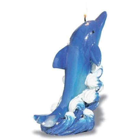 Bougie Figurine Dauphin D Cor Mer Bleue Cdiscount Maison