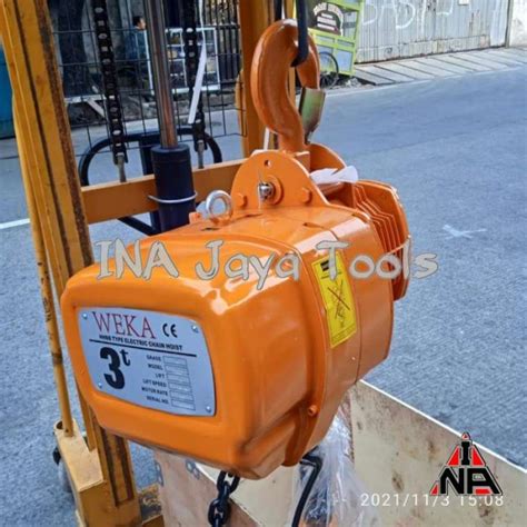 Promo WeKa Electric Chain Hoist 3 Ton X 6 Meter Katrol Elektrik Hoist