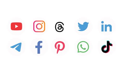 Social Media Icons Black And White Pngs For Free Download