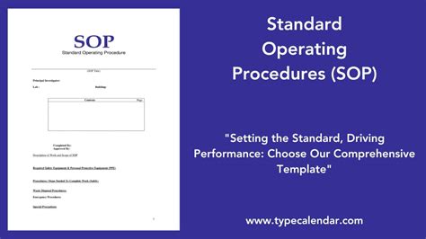 Free Printable Sops Templates [word Excel Pdf] Examples