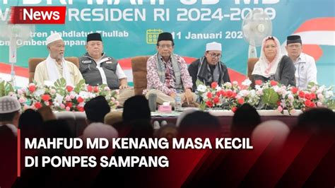 Kunjungi Pesantren Di Sampang Mahfud Md Disambut Ratusan Santri Youtube