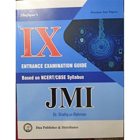 Jmi Entrance Guide For Ix Entrance Examination Jamia By Dr