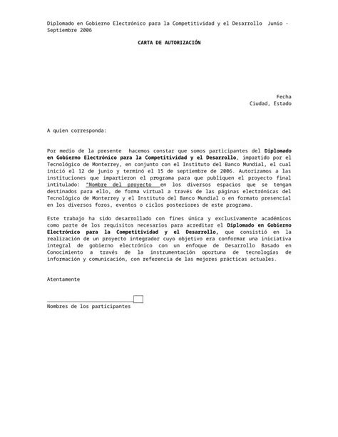 DOC CARTA DE AUTORIZACIÓN CVA Centro Virtual de Web