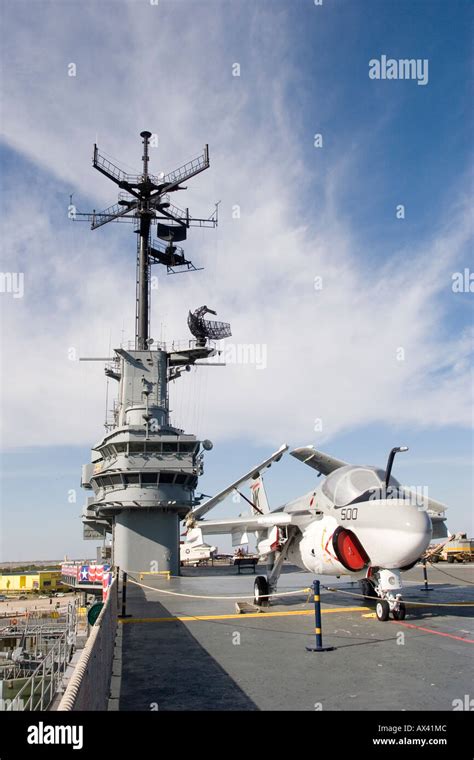 US Navy Aircraft Carrier USS Lexington Now A Floating Museum Anchored