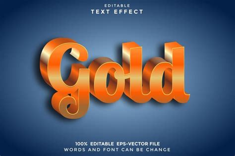 Premium Vector Gold Editable Text Effect D Luxury Style