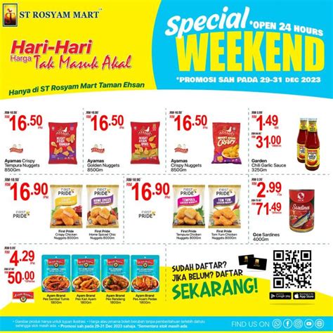 Dec St Rosyam Mart Taman Ehsan Weekend Promotion