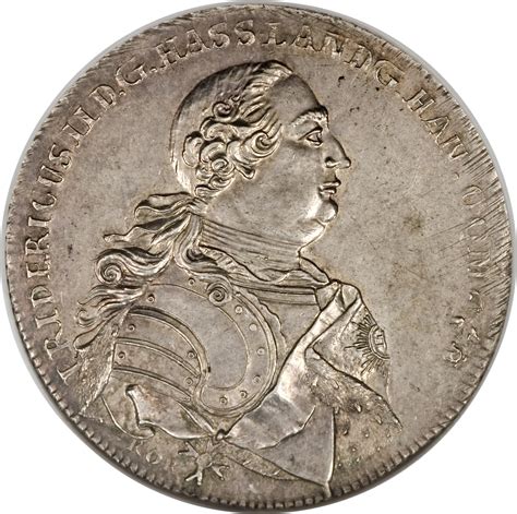 1 Thaler Friedrich II Landgraviate Of Hessen Kassel Numista