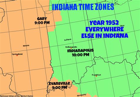 Exploring The Time Zone Map Of Indiana 2023 Calendar Printable