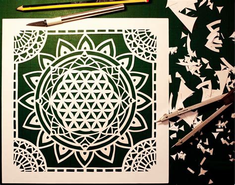 Awesome Stencil Art By Patriciasanz3 Mandala Cool Stencils