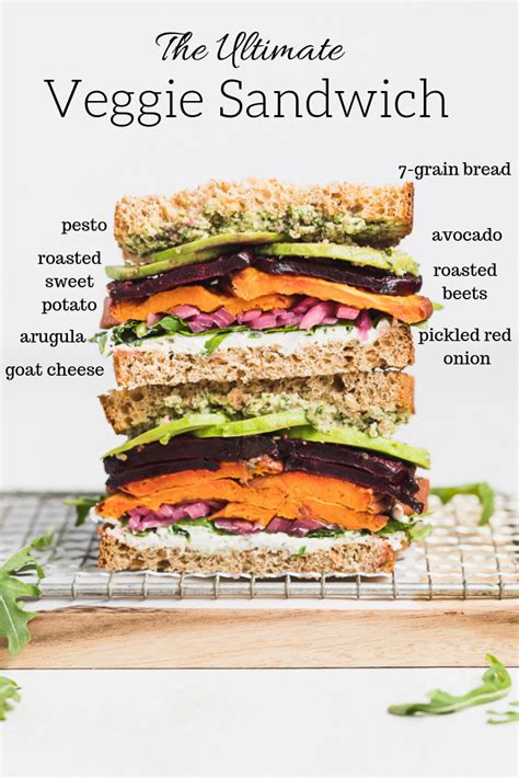 The Ultimate Veggie Sandwich Danilicious Recipe Veggie Sandwich