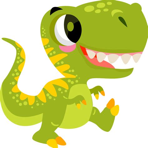 Adesivo Porta Simpatico Cucciolo Di Dinosauro Con Squame Tenstickers