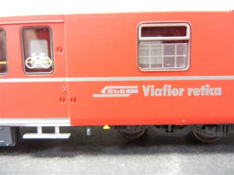 BEMO 3248 131 H0m RhB DZ 4231 Gepäckwagen rot 4 achsig Neuware im