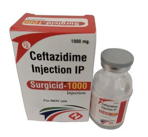 Ceftazidime 1000 Mg Injection 1 S Vial At Rs 235 Piece In Chandigarh