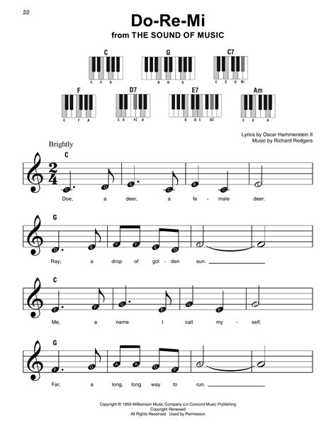 Do Re Mi Sheet Music Rodgers Hammerstein Educational Piano | Hot Sex ...