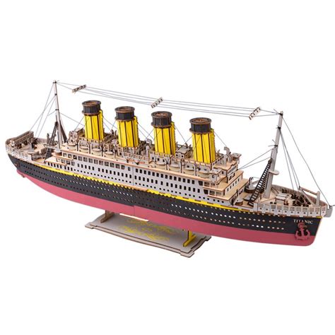 Buy Bitopbi Large Size Titanic Model 3D Wooden Puzzles Cruise Ship