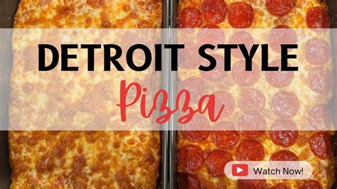 How To Make A Real Detroit Style Pizza At Home Youtube