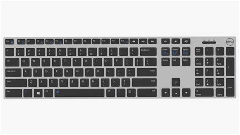 D Dell Km Premier Wireless Keyboard Model Turbosquid