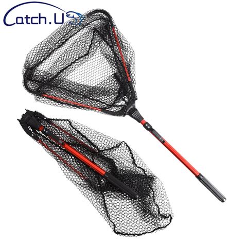 Catch U Aluminum Alloy Cm Retractable Fishing Net Telescoping