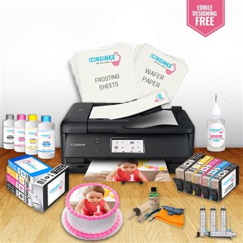 High-Resolution Professional v2.0 Edible Printer Bundle Package | Cake Photo Printing Printer