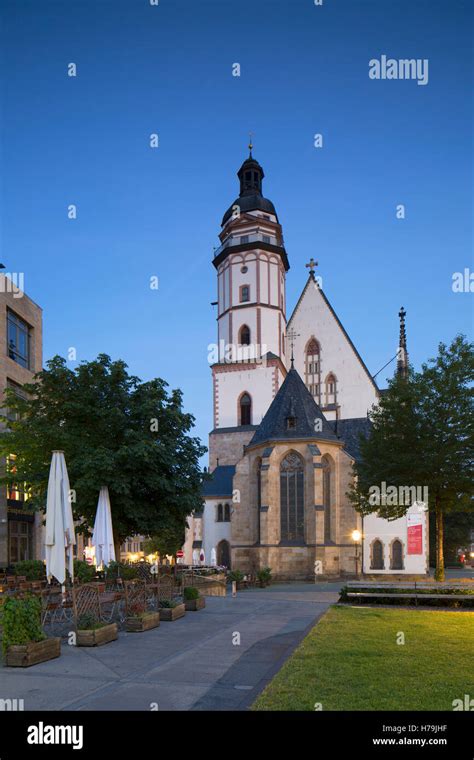 St Thomas Kirche Thomaskirche Leipzig Sachsen Deutschland