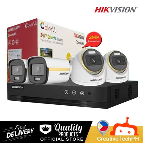 Tvi Lite Ch D B Mp Colorvu Hikvision Mp Ch Lite Colorvu Kit Lazada Ph