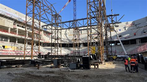 LDLC Arena La Pose De La Charpente Avance Vite Sur Le Chantier OL