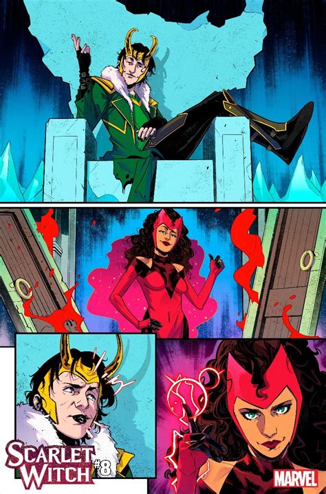 Exclusive Scarlet Witch And Loki S Spicy Romance Heats Up In Marvel