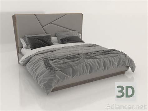 3d Model Double Bed 86645