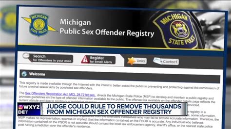 Judge To Issue Ruling On Constitutionality Of Michigans Sex Offender