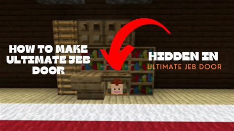 How To Make ULTIMATE JEB DOOR Minecraft YouTube