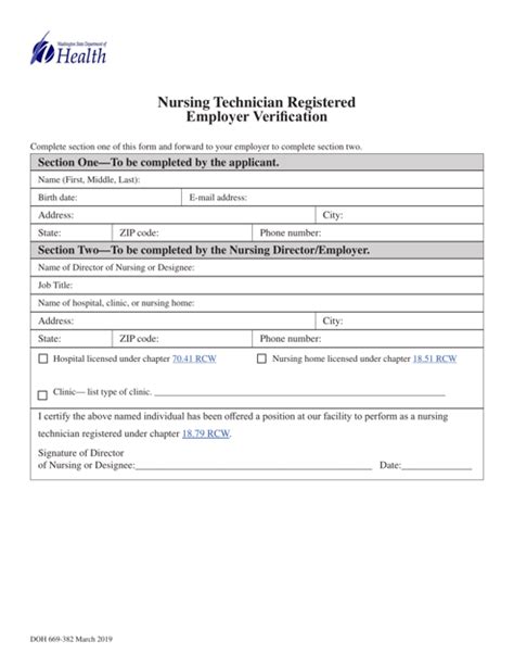 Doh Form 669 382 Fill Out Sign Online And Download Printable Pdf