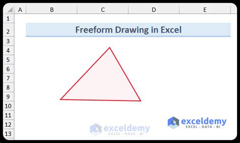 Drawing in Excel (Basics & Application) - ExcelDemy