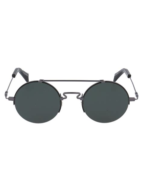 Yohji Yamamoto Yohji Yamamoto Round Frame Sunglasses In Grey Whats On The Star