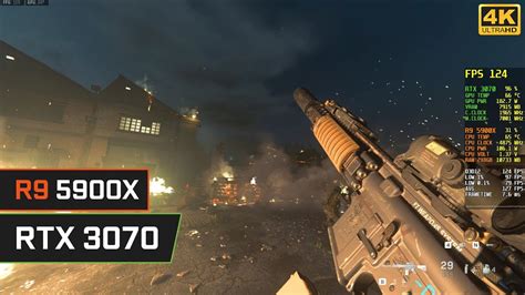 Call Of Duty Modern Warfare RTX 3070 8GB 1080p RTX ON DLSS ON