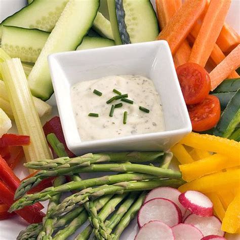 Crudités de verduras con salsas Divina Cocina