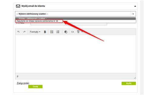 Jak Utworzy Zdefiniowany Szablon Wiadomo Ci Do Zam Wienia