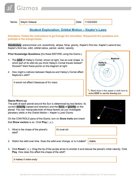 Planets Speed Worksheet