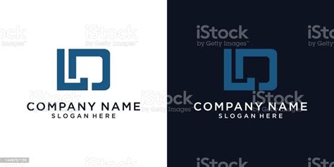 Ld Or Dl Logo Design Vector Stock Illustration - Download Image Now ...