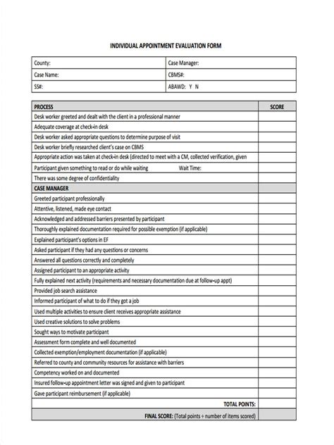 Printable Case Management Worksheets