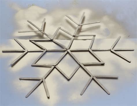 Popsicle Stick Snowflakes