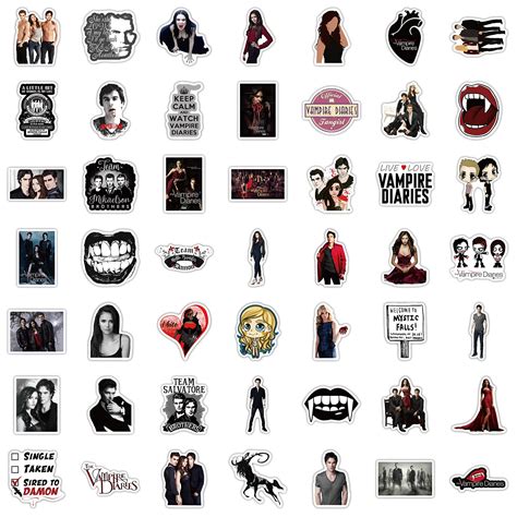 Vampire_Diaries Stickers 100PCS Tv Series Stickers Pack Vinyl ...