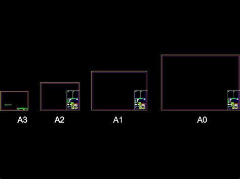 Formatos De Hojas A A A A En Autocad Cad Kb Off