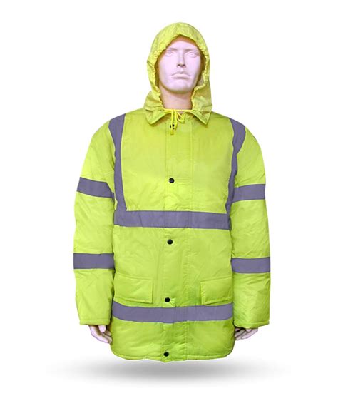 Cold Jacket Reflective Yellow Safety And Security Centre