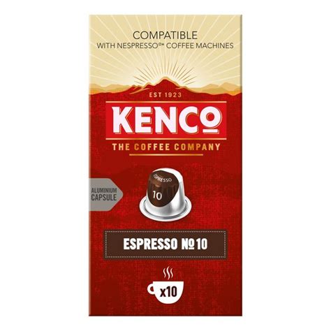 Kenco Rich Espresso Intensity 10 Nespresso Compatible Coffee Pods 10 ...