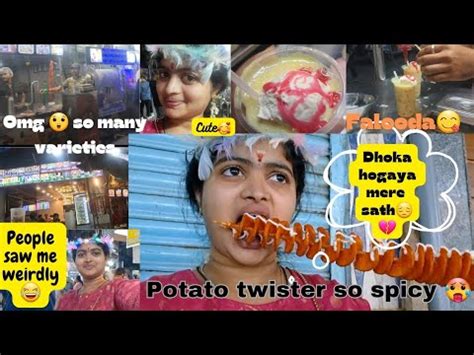 मज ह आ गय food street VV puram Bangalore youtube vlog YouTube