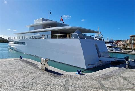 Steve Jobs Venus Superyacht Docked In Cairns Australia After