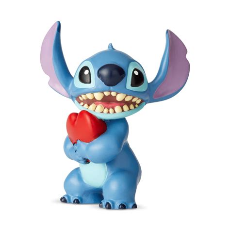 Disney Traditions Stitch With Heart Figurine